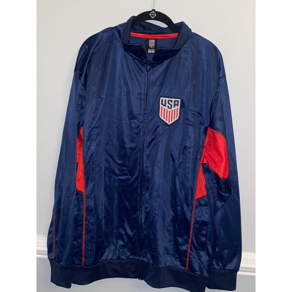 Icon Sports Officially Licensed USA Soccer Full Zip Training Soccer Track Jacket
